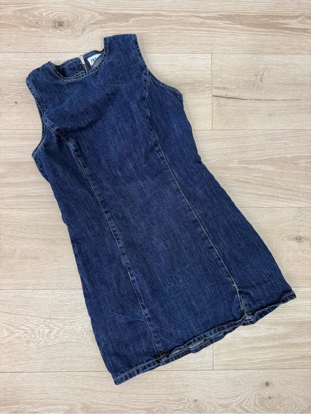 Zara Fitted Denim Dress